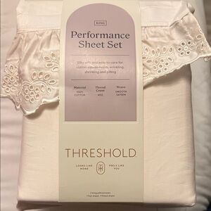 Threshold Cream Performance Sheet Set